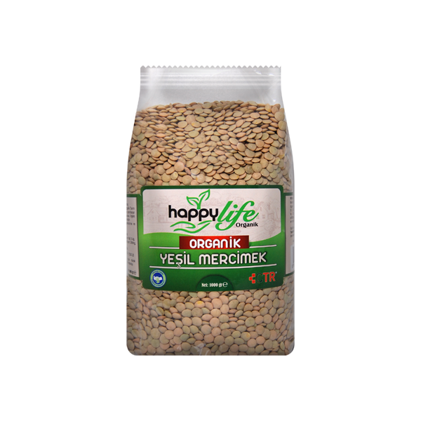 Organik Yeşil Mercimek 1000 Gr